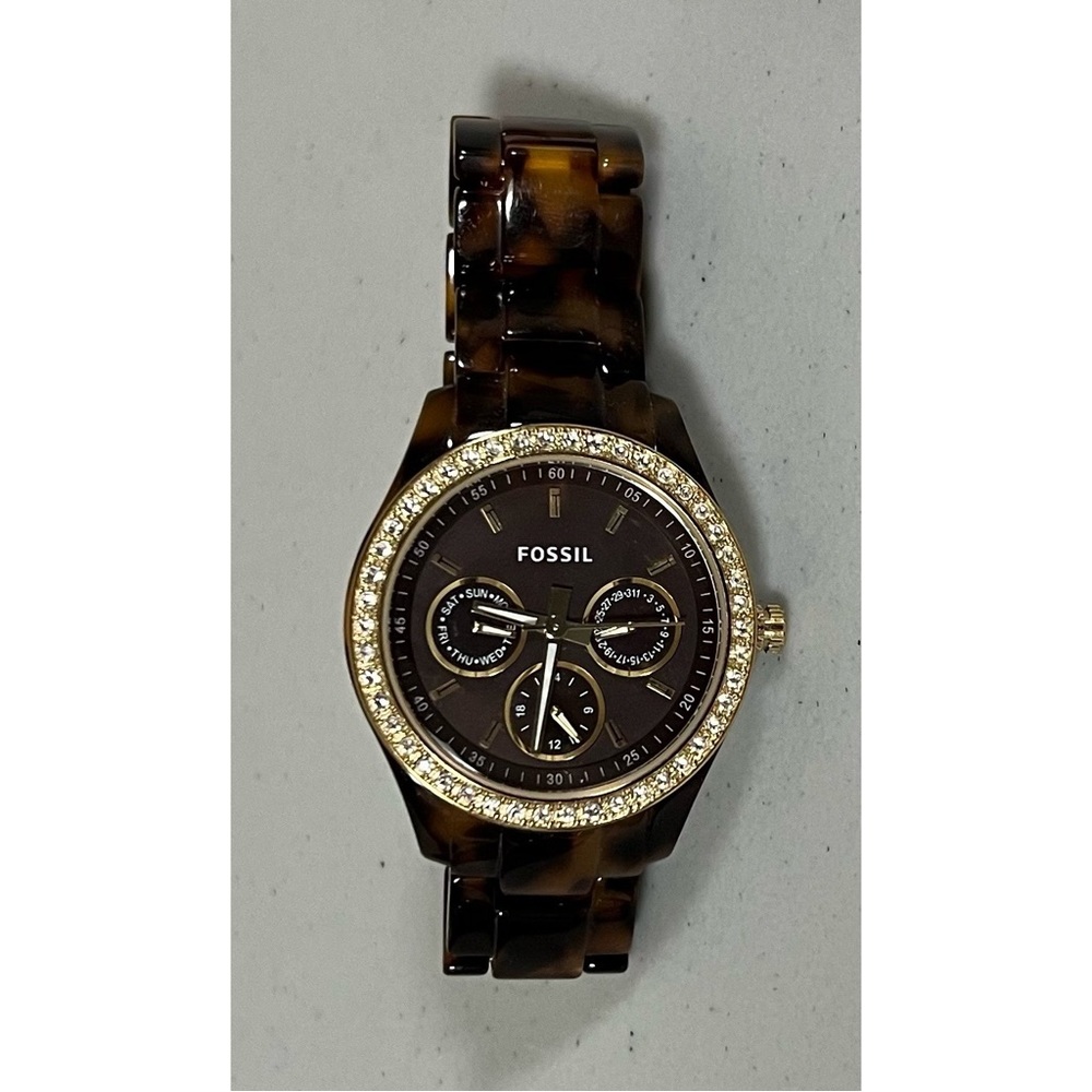 Fossil Brown ‘Stella’ Multifunction Tortoise Resi… - image 2